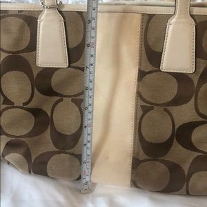 Large canvas Coach shoulder bag